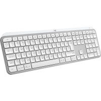 Logitech MX Keys S - Volle Größe (100%) - RF Wireless + Bluetooth - Scherenschlüsselschalter - QWERTY - LED - Aluminium - Weiß