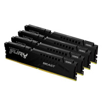 Kingston 64GB 6000MT/s DDR5 CL40 DIMM Kit of 4 Fury Beast...