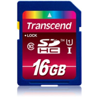 Transcend TS16GSDHC10U1 - 16 GB - SDHC - Klasse 10 - MLC - 90 MB/s - Class 1 (U1)