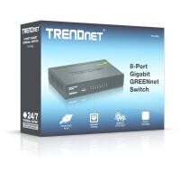 TRENDnet GREENnet - Unmanaged - Gigabit Ethernet (10/100/1000) - Vollduplex