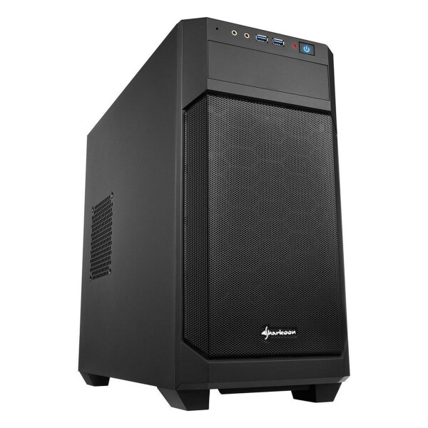 Sharkoon V1000 - Mini Tower - PC - Schwarz - micro ATX - Mini-ITX - Metall - 15,5 cm