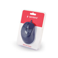 Gembird MUS-4B-02 - rechts - Optisch - USB - 1200 DPI - Schwarz