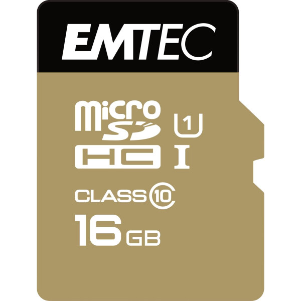 EMTEC Gold+ - Flash-Speicherkarte ( SD-Adapter inbegriffen ) - 16 GB