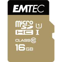 EMTEC Gold+ - Flash-Speicherkarte ( SD-Adapter...