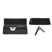 Contour Design RollerMouse Red Plus WL Travel Kit - Volle Größe (100%) - RF Wireless - Schwarz - Maus enthalten