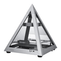 AZZA Pyramid Mini - Mini Pyramid - PC - Aluminium - Schwarz - Mini-ITX - Aluminium - SPCC - Gehärtetes Glas - Multi