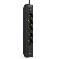 INCA Steckdosenleiste IPW-44TU 5fach 3xUSB-A+1xUSB-C 1.5m - Steckdosenleiste