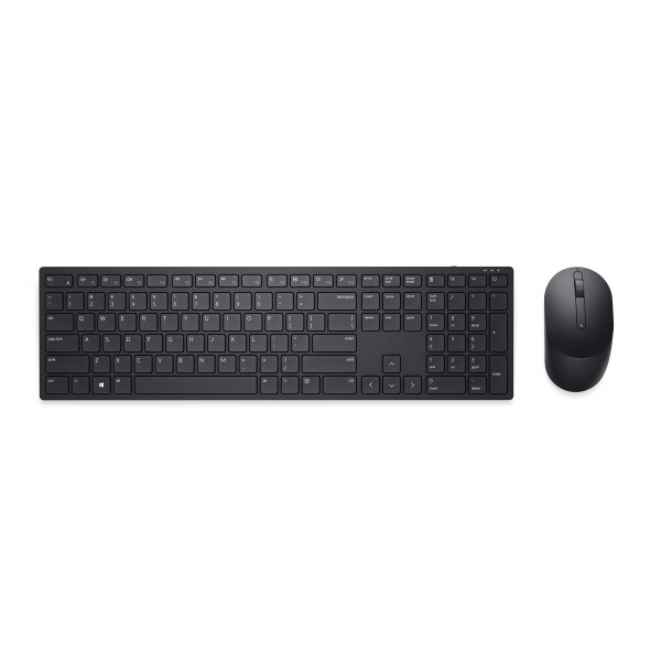 Dell KM5221W - Volle Größe (100%) - RF Wireless - QWERTY - Schwarz - Maus enthalten