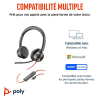 HP Poly BW 8225 Stereo -M USB-C HS+USB-C/A - Headset - Stereo