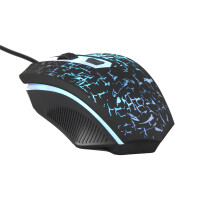 Ultron HAWK Gaming Set - Full-size (100%) - QWERTZ - LED - Schwarz - Rot - Weiß - Maus enthalten