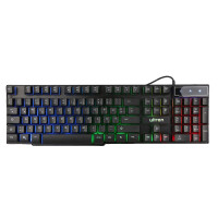 Ultron HAWK Gaming Set - Full-size (100%) - QWERTZ - LED - Schwarz - Rot - Wei&szlig; - Maus enthalten