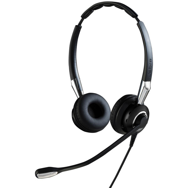 Jabra Biz 2400 II QD Duo UNC - Kabelgebunden - Büro/Callcenter - 77 g - Kopfhörer - Schwarz - Silber