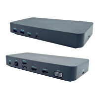 i-tec USB 3.0/USB-C/Thunderbolt - 3x Display Docking Station + Power Delivery 65W - Kabelgebunden - USB 3.2 Gen 1 (3.1 Gen 1) Type-C - 65 W - 3,5 mm - 10,100,1000 Mbit/s - Grau