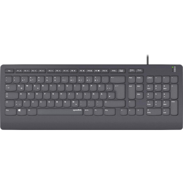 SPEEDLINK SL-640009-BK - Volle Größe (100%) - USB - QWERTZ - Schwarz