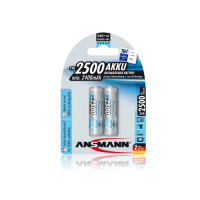 Ansmann 5035432 - AA - Nickel-Metallhydrid (NiMH) - 1,2 V - 2500 mAh - 14,5 x 14,5 x 50,5 mm