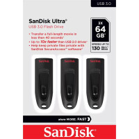 SanDisk Ultra - 64 GB - USB Typ-A - 3.0 - 130 MB/s - Dia...