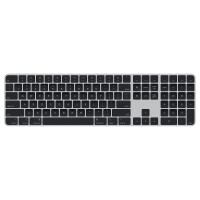 Apple Magic Keyboard - Volle Gr&ouml;&szlig;e (100%) - USB + Bluetooth - QWERTY - Silber - Schwarz