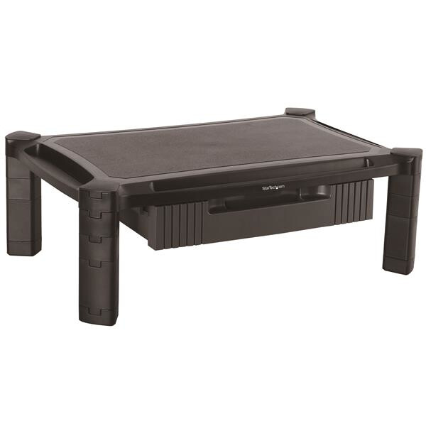 StarTech.com Monitor Ständer mit Schublade - Höhenverstellbar - Groß - Freistehend - 10 kg - 33 cm (13 Zoll) - 81,3 cm (32 Zoll) - Höhenverstellung - Schwarz