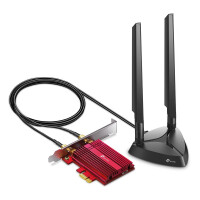 TP-LINK Archer TXE75E - Eingebaut - Kabellos - PCI Express - WLAN / Bluetooth - 5400 Mbit/s - Schwarz - Rot