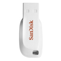 SanDisk Cruzer Blade - 16 GB - USB Typ-A - 2.0 - Ohne Deckel - 2,5 g - Wei&szlig;