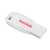 SanDisk Cruzer Blade - 16 GB - USB Typ-A - 2.0 - Ohne Deckel - 2,5 g - Wei&szlig;