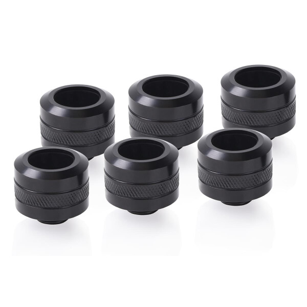 Alphacool 17477 - Anpassungssatz - Messing - Schwarz - 1/4 Zoll - 23 mm - 2,6 cm