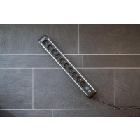 Brennenstuhl 1391030000 Steckdosenleiste mit Schalter Silber-Schwarz Schutzkontakt 1 St. - Steckdosenleiste