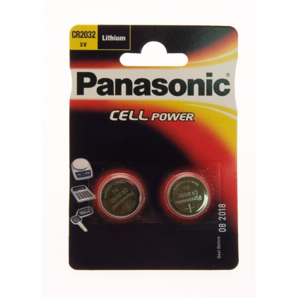 Panasonic CR2032 - Einwegbatterie - Lithium - 3 V - 220 mAh - Edelstahl - 2,9 g