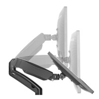Manhattan 2-fach Monitorhalterung Gasdruck Aluminium
