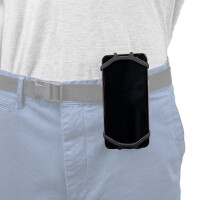 Mobilis Universal Belt Clip ABS Rotating 90O+ Silicon Holder HHD 5-7__