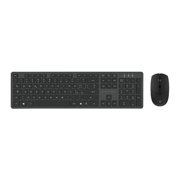 Conceptronic Orazio - Volle Größe (100%) - RF Wireless - QWERTY - Schwarz - Maus enthalten