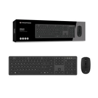 Conceptronic Orazio - Volle Größe (100%) - RF Wireless - QWERTY - Schwarz - Maus enthalten