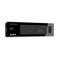 Conceptronic Orazio - Volle Größe (100%) - RF Wireless - QWERTY - Schwarz - Maus enthalten