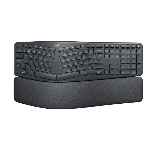 Logitech Ergo K860 - Volle Größe (100%) - RF Wireless + Bluetooth - Halbmechanischer Schlüsselschalter - Graphit