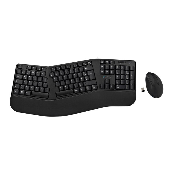 V7 BT ERGO KEYBOARD MOUSE COMBO DE - Tastatur - Bluetooth