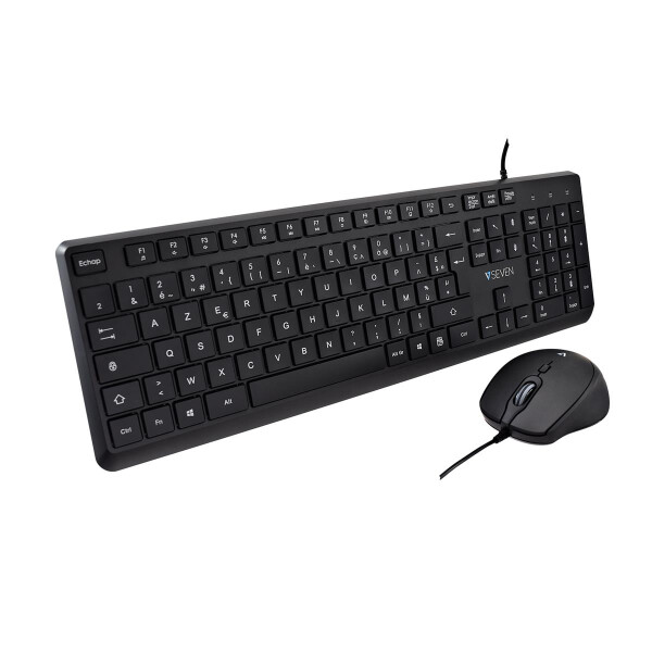 V7 USB PRO KEYBOARD MOUSE COMBO ES - Tastatur - QWERTY