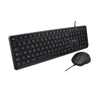 V7 USB PRO KEYBOARD MOUSE COMBO ES - Tastatur - QWERTY