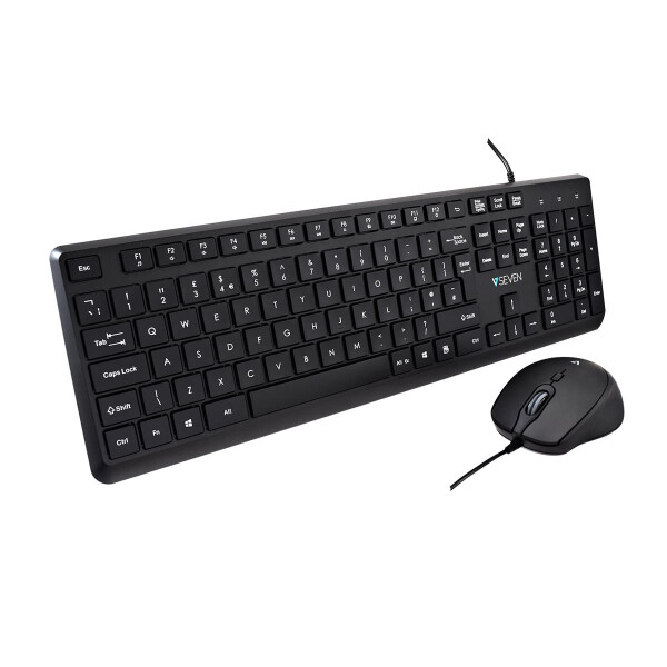V7 USB PRO KEYBOARD MOUSE COMBO UK - Tastatur - QWERTY