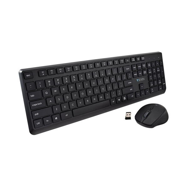V7 Pro Wireless Keyboard Mouse US - Tastatur - QWERTY