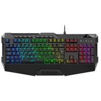 Sharkoon SKILLER SGK4 - Kabelgebunden - USB - Membran Key Switch - QWERTZ - RGB-LED - Schwarz