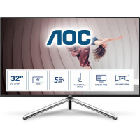 AOC U32U1 - 80 cm (31.5 Zoll) - 3840 x 2160 Pixel - 4K Ultra HD - LED - 5 ms - Schwarz