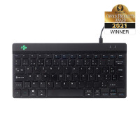 R-Go Tastatur Compact Break BE-Layout schwarz - Tastatur - AZERTY