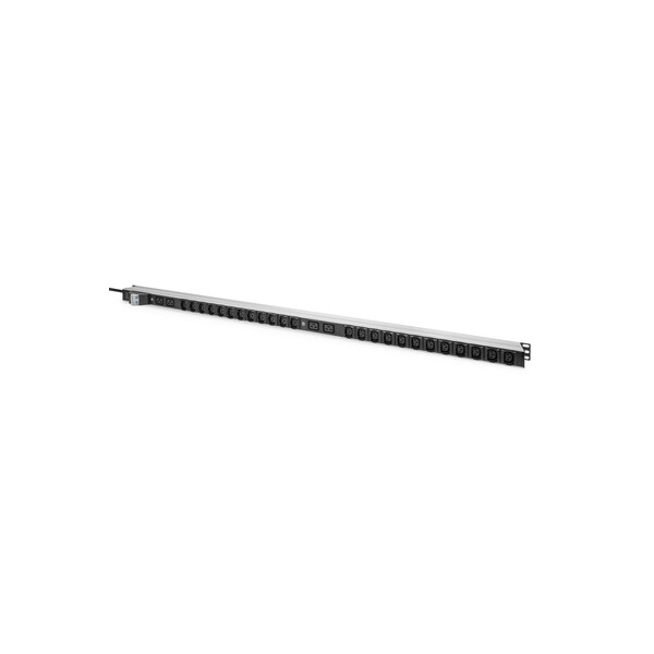 DIGITUS Basis IT PDU, 1-phasig 32A, 24 x C13, 4 x C19, 3 m Zuleitung, IEC 60309 32 A Stecker