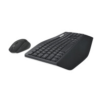 Logitech MK850 Performance Wireless Keyboard and Mouse Combo - Volle Gr&ouml;&szlig;e (100%) - RF Wireless + Bluetooth - Schwarz - Wei&szlig; - Maus enthalten