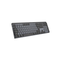 Logitech MX Mechanical - Volle Größe (100%) - RF Wireless + Bluetooth - Mechanischer Switch - QWERTY - LED - Graphit - Grau