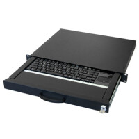 Aixcase AIX-19K1UKDETP-B - Full-size (100%) - Verkabelt - USB + PS/2 - QWERTZ - Schwarz