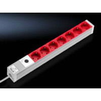Rittal DK 7240.260 - 2 m - 7 AC-Ausgänge - Indoor - Typ D - Aluminium - Aluminium