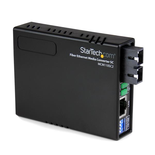 StarTech.com 10/100 Mbit/s Ethernet LWL / Glasfaser Multimode Medienkonverter SC 2km - 100 Mbit/s - 100BASE-FX - 100Base-TX - 10Base-T - IEEE 802.1Q - IEEE 802.3 - IEEE 802.3u - 10,100 Mbit/s - Voll - Halb - SC