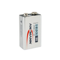 Ansmann 9V E-Block - Einwegbatterie - Lithium - 10,8 V - 1 St&uuml;ck(e) - Silber - 6AM6