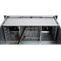 Inter-Tech 4U 40255 - Rack - Server - Schwarz - Grau - ATX - EATX - micro ATX - Mini-ATX - Mini-ITX - SSI CEB - Stahl - Alarm - HDD - Netzwerk - Leistung